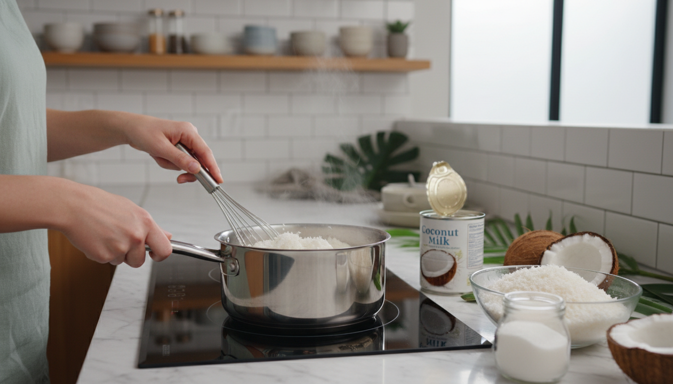 découvrez un dessert coco simple et gourmand, parfait pour réchauffer les cœurs lors des froides journées d'hiver avec douceur et réconfort.