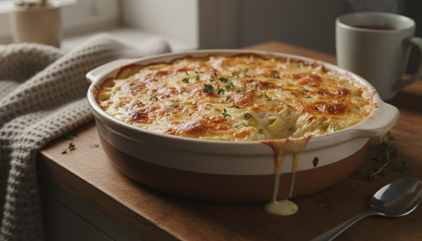 découvrez notre recette facile de gratin de poireaux onctueux et doré, idéale pour réchauffer vos soirées d’hiver avec douceur et gourmandise.