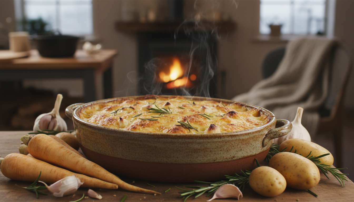 découvrez notre recette de gratin panais-pommes de terre fondant, une manière savoureuse et facile de faire apprécier les légumes d’hiver aux enfants.