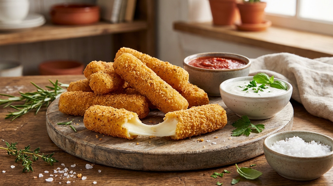 découvrez le secret des bâtonnets de mozzarella parfaitement croustillants et fondants. une recette simple et gourmande pour régaler petits et grands à chaque bouchée.