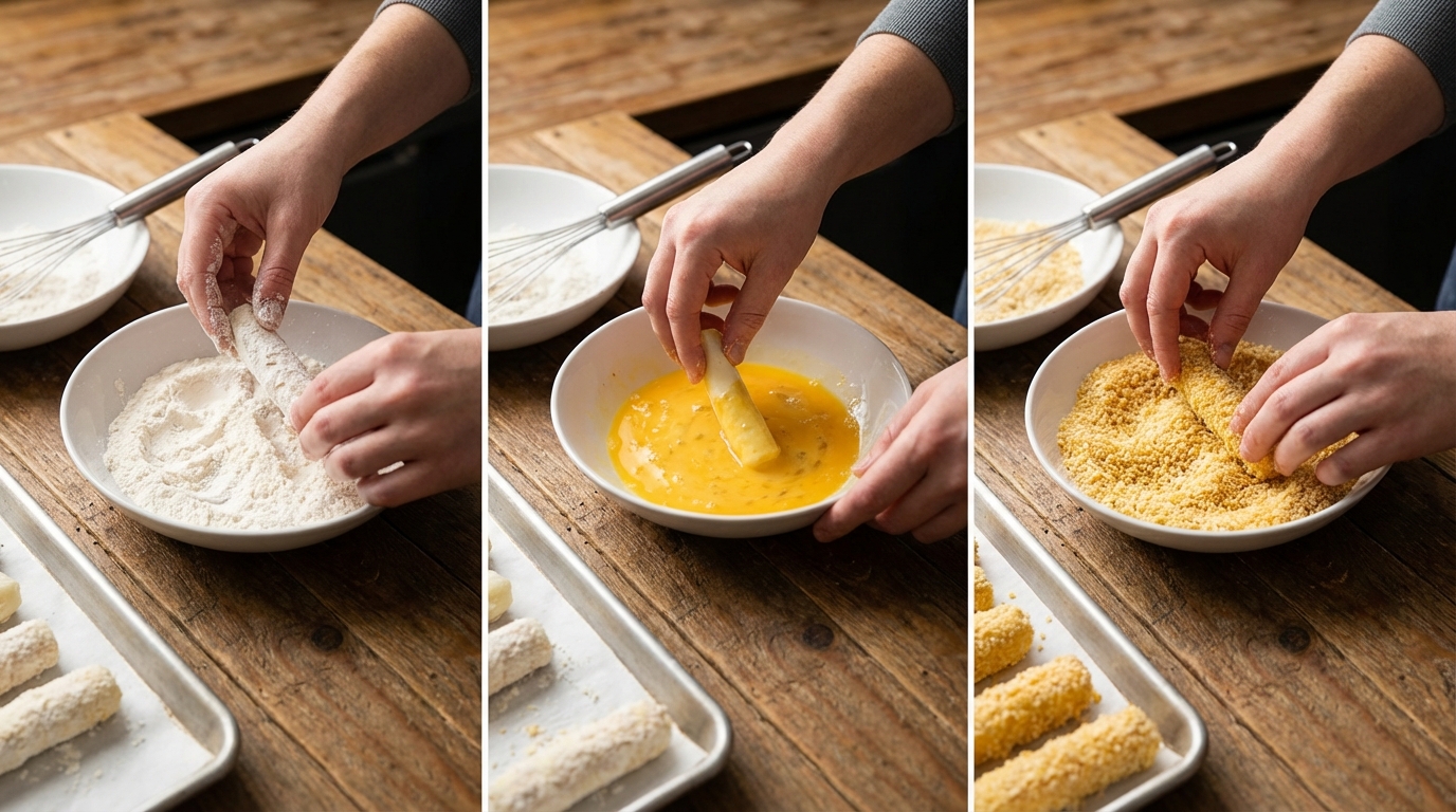 découvrez le secret des bâtonnets de mozzarella parfaits : une recette facile pour une texture croustillante à l'extérieur et fondante à l'intérieur, idéale pour régaler vos papilles.