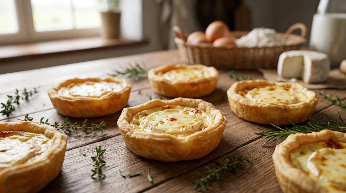 apprenez à préparer de délicieuses mini-tartes au crottin de chavignol avec notre recette facile et savoureuse, idéale pour surprendre vos invités.