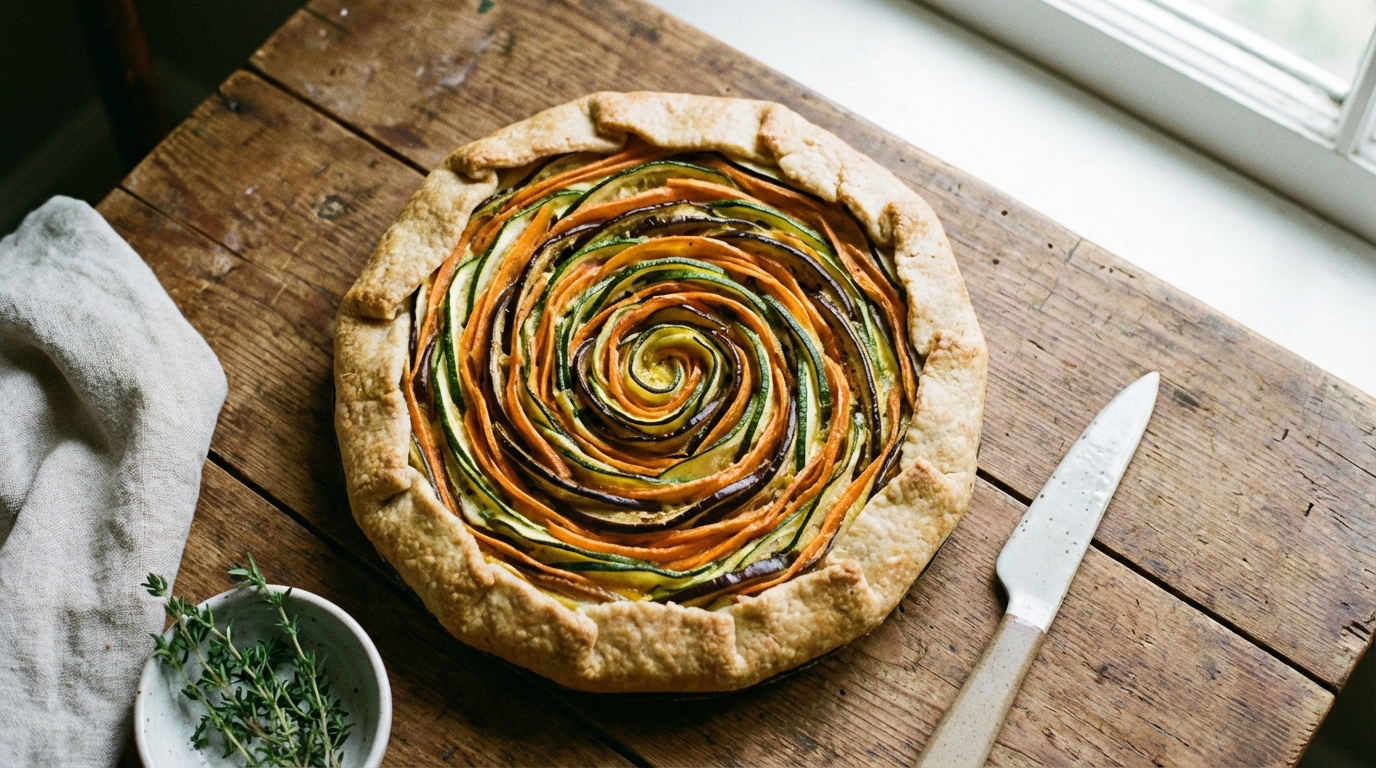 découvrez notre recette de quiche légère en spirales, pleine de saveurs, idéale pour un délice végétarien savoureux et facile à préparer.