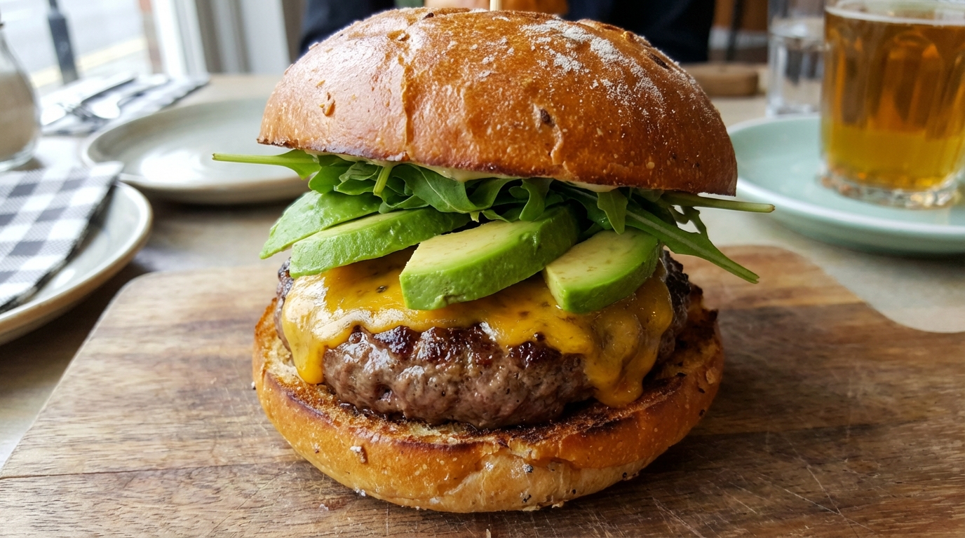 découvrez notre recette originale de burger à l’avocat et au fromage pour un délice crémeux et savoureux. parfait pour un repas gourmand et healthy !