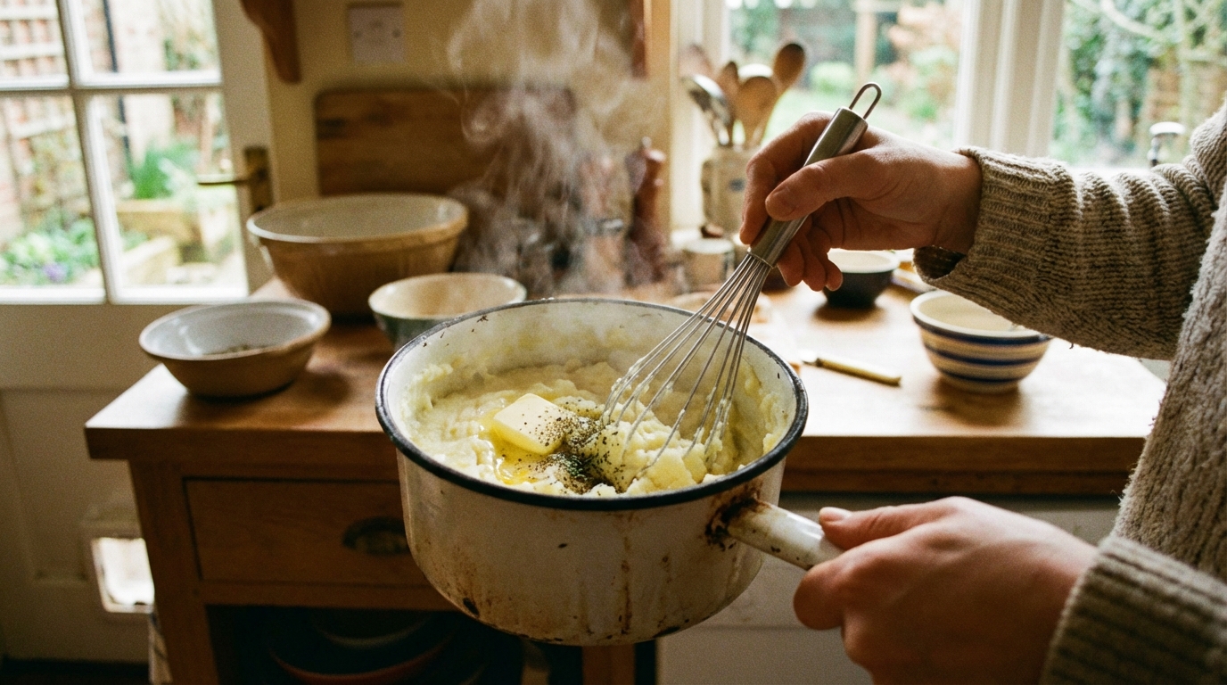 savourez un gratin de pommes de terre et poisson délicieusement fondant, préparé en cocotte pour un repas réconfortant et gourmand.