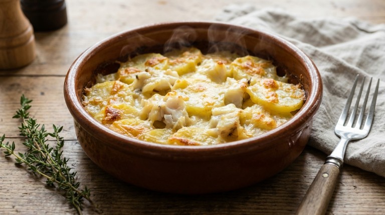 découvrez notre recette facile et gourmande de gratin de pommes de terre et poisson savoureux en cocotte, un plat réconfortant parfait pour toute la famille.