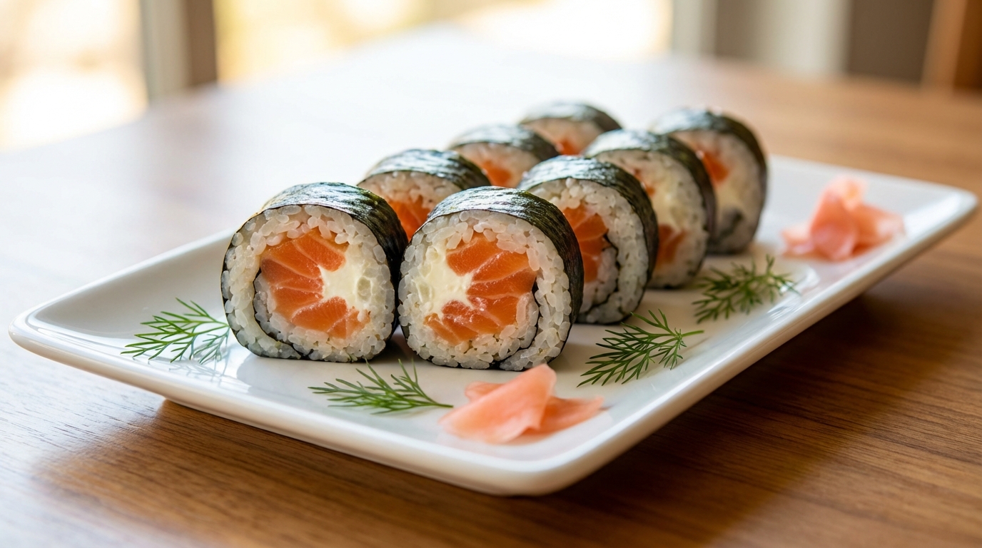 découvrez notre recette simple et savoureuse de makis au saumon fumé et fromage frais, parfaits pour un repas gourmand et original.