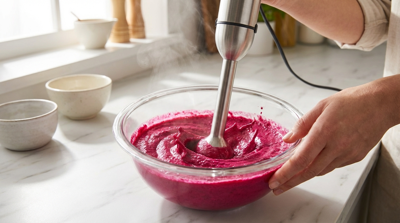découvrez notre recette raffinée de délice en verrine alliant la douceur de la betterave au crémeux du fromage frais pour une entrée savoureuse et élégante.