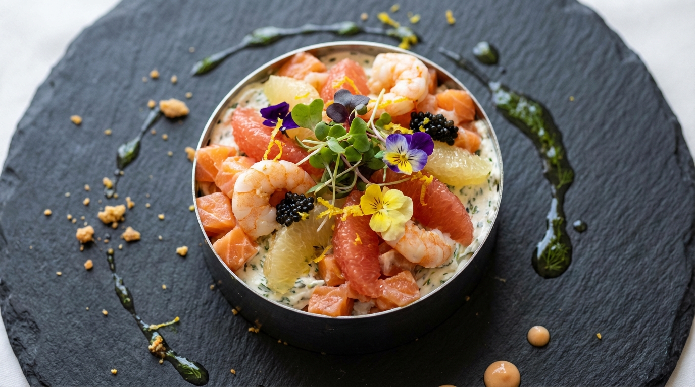 découvrez une recette gourmande et estivale alliant crevettes fraîches, pamplemousse juteux et fromage au saumon pour un délice rafraîchissant et savoureux.