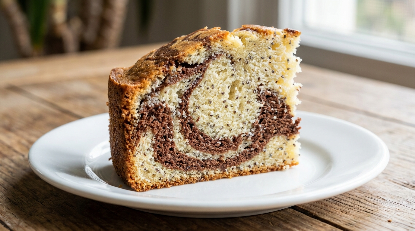 découvrez notre cake marbré enrichi aux graines de chia, une gourmandise légère et nutritive parfaite pour un goûter sain et savoureux.