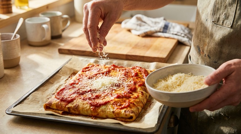 découvrez notre recette simple et gourmande de gâteau roulé à la crêpe, garni de tomates fraîches et de fromage fondant, pour un délice léger et savoureux.