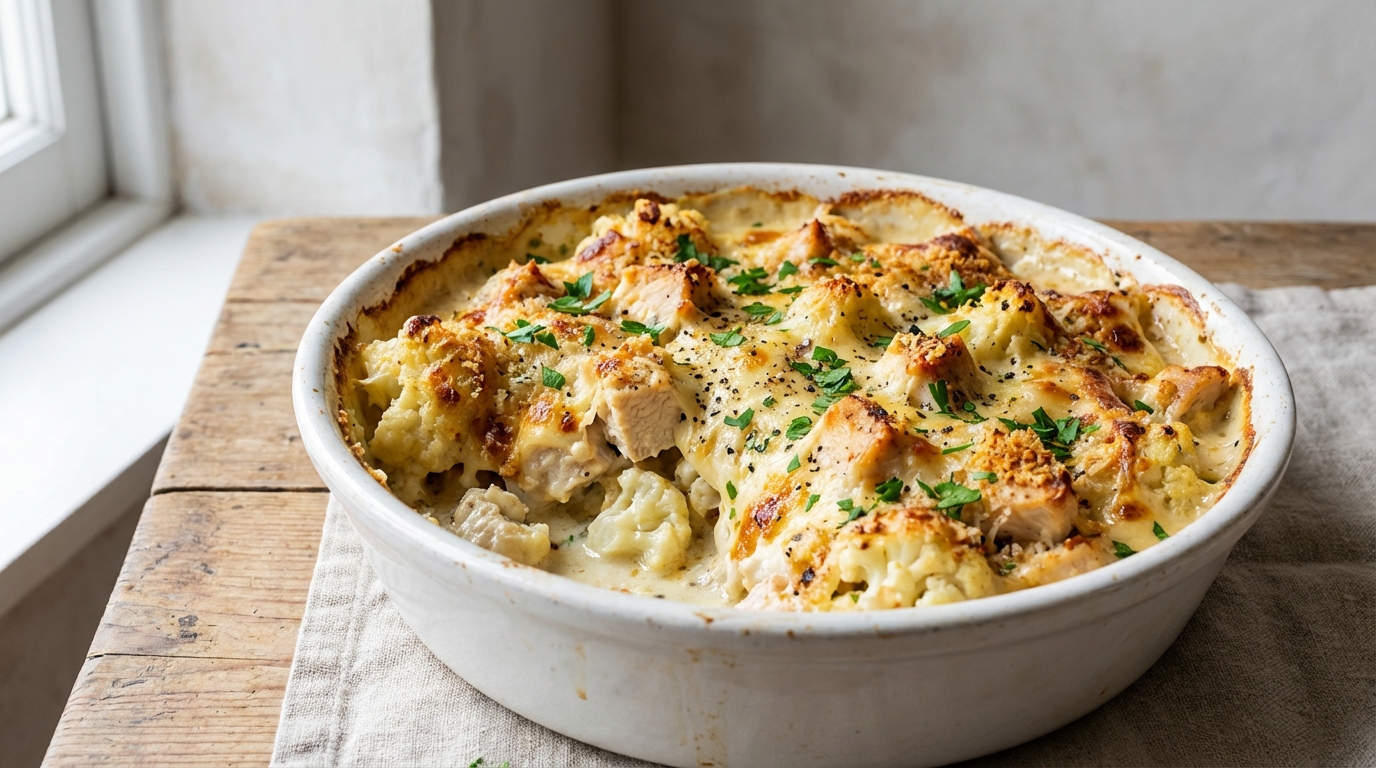 découvrez notre recette de gratin de chou-fleur et poulet, un plat savoureux et équilibré, parfait pour un repas léger et gourmand.