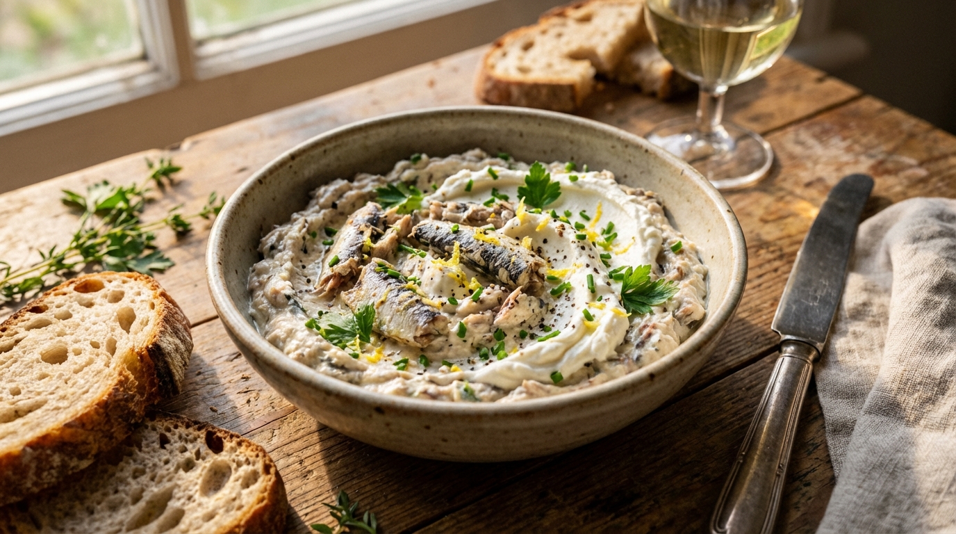 découvrez notre recette facile et gourmande de rillette de sardines au fromage frais, parfaite pour des apéritifs savoureux et rapides à préparer.