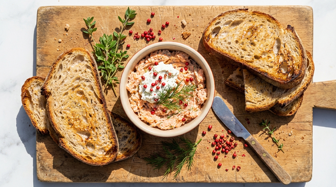 découvrez notre recette savoureuse et facile de rillettes de saumon au fromage frais, parfaite pour un apéritif gourmand et rapide à préparer.