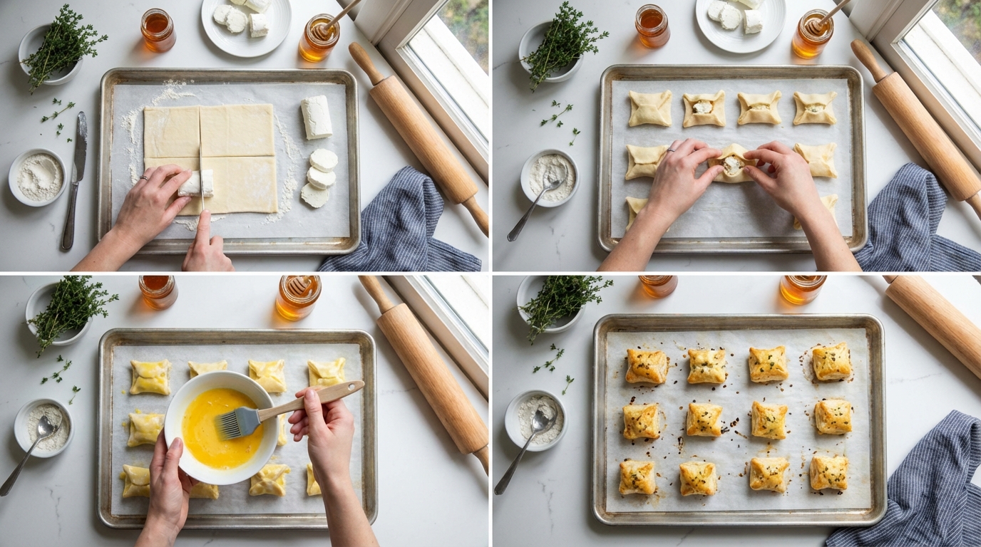 découvrez notre recette simple et rapide pour préparer de délicieux feuilletés au chèvre fondant, parfaits pour toutes les occasions gourmandes.