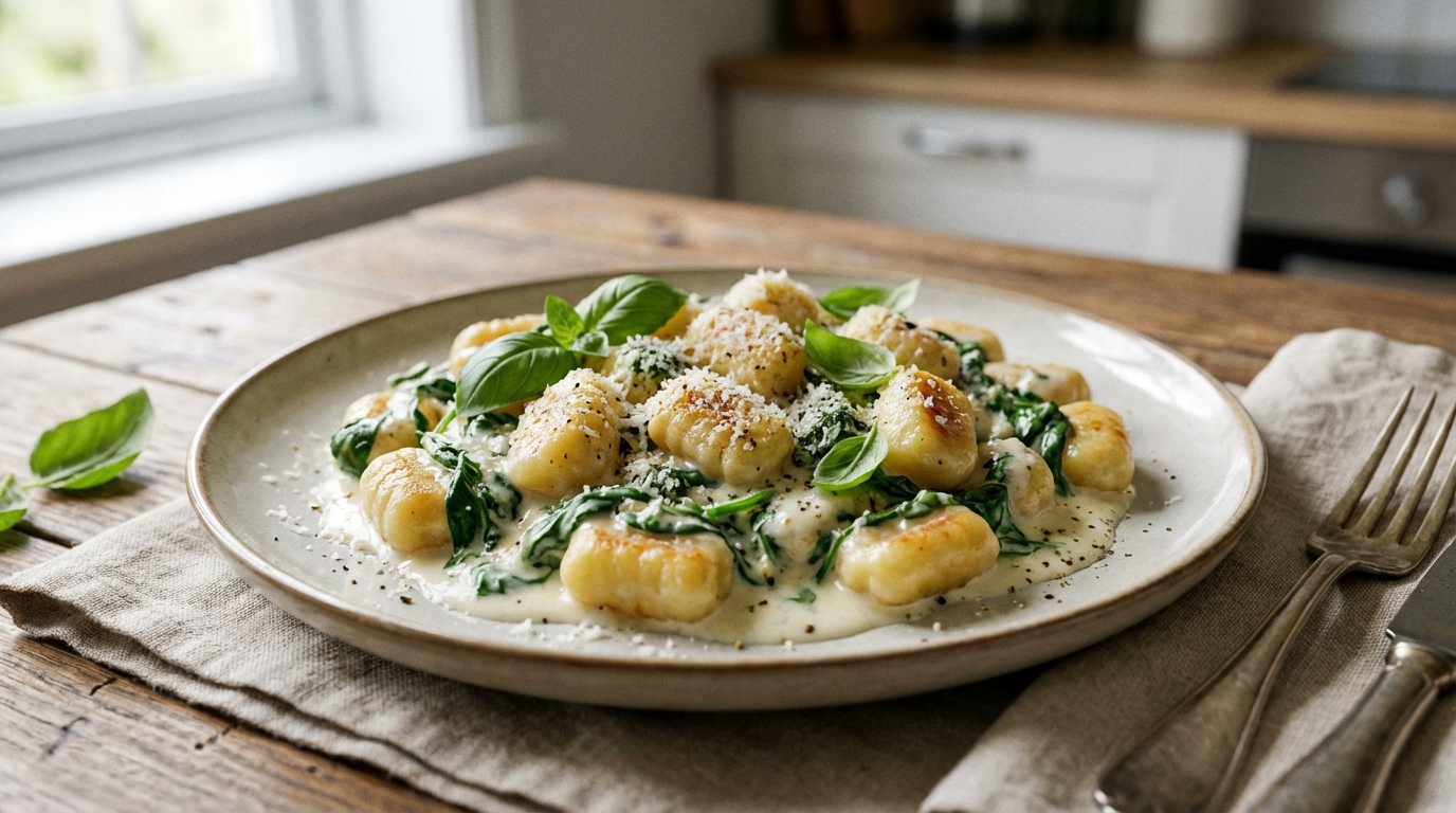 découvrez notre recette simple et gourmande de gnocchis aux épinards et fromage frais, parfaite pour un repas savoureux et facile à préparer.