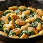 découvrez notre recette simple et gourmande de gnocchis aux épinards et fromage frais, parfaite pour un repas savoureux et facile à préparer.