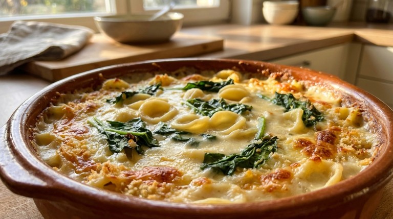 découvrez notre recette gourmande et saine de gratin de pâtes aux blettes, nappé d'une béchamel légère, pour un plat savoureux et équilibré.