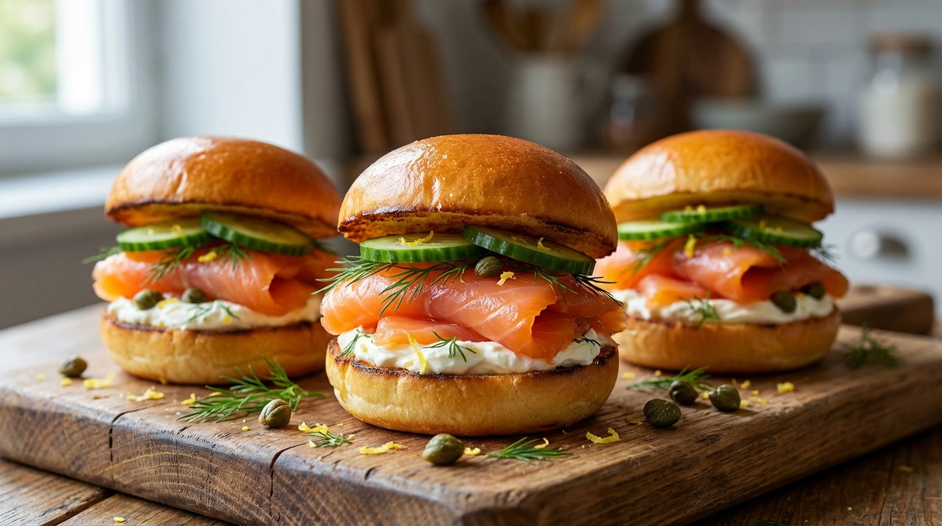 découvrez notre recette facile et savoureuse de mini-burgers au saumon fumé et fromage frais, parfaits pour un apéritif gourmand ou un repas léger.