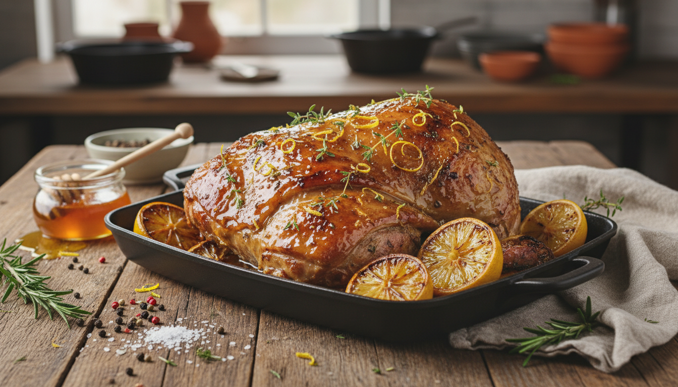 découvrez notre recette d'épaule d'agneau confite au miel et citron, une préparation ultra-tendre qui fera de votre déjeuner de pâques un moment inoubliable.