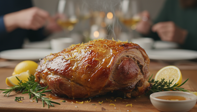 découvrez la recette ultra-tendre d'épaule d’agneau confite au miel et citron, parfaite pour sublimer votre déjeuner de pâques avec des saveurs gourmandes et raffinées.