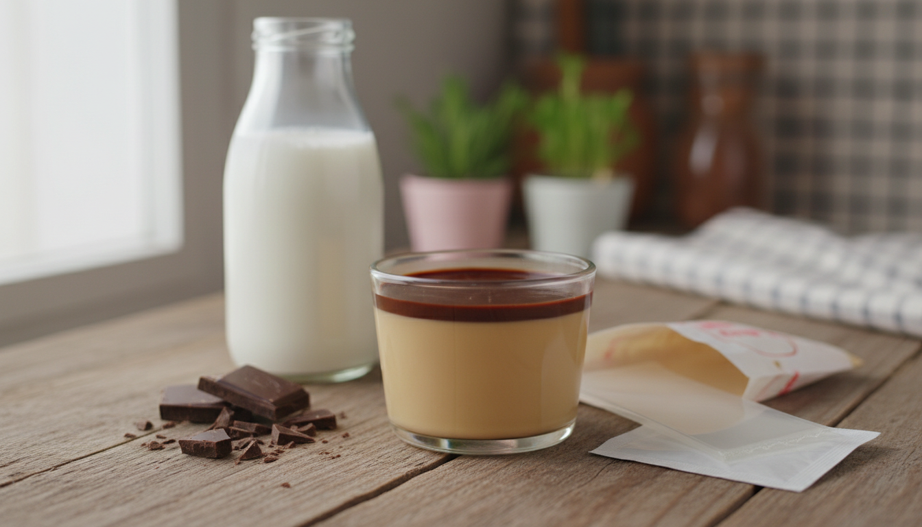 découvrez la recette facile et rapide du flamby au chocolat maison avec seulement 3 ingrédients pour retrouver le goût d'un dessert d'enfance gourmand et fondant.