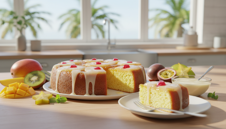 découvrez le gâteau à l’ananas et lait concentré, une recette gourmande et moelleuse sans sucre ajouté, idéale pour une douceur saine et savoureuse.