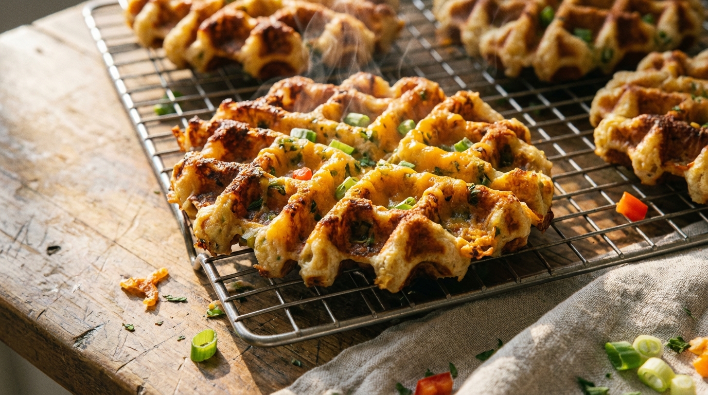 découvrez nos gaufres salées aux légumes et fromage, une recette croustillante et savoureuse parfaite pour un repas gourmand et sain à partager.