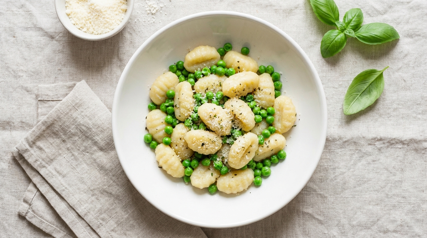 découvrez notre recette simple de gnocchis légers aux petits pois, une alliance parfaite de saveurs fraîches et délicates pour un plat savoureux et facile à préparer.