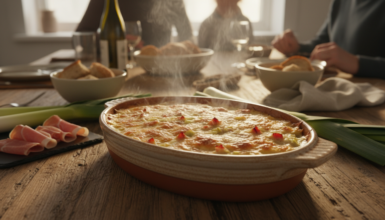 découvrez notre gratin de poireaux au jambon, un plat réconfortant et savoureux de mars que toute la famille apprécie dès la première bouchée. parfait pour partager des moments chaleureux autour de la table.