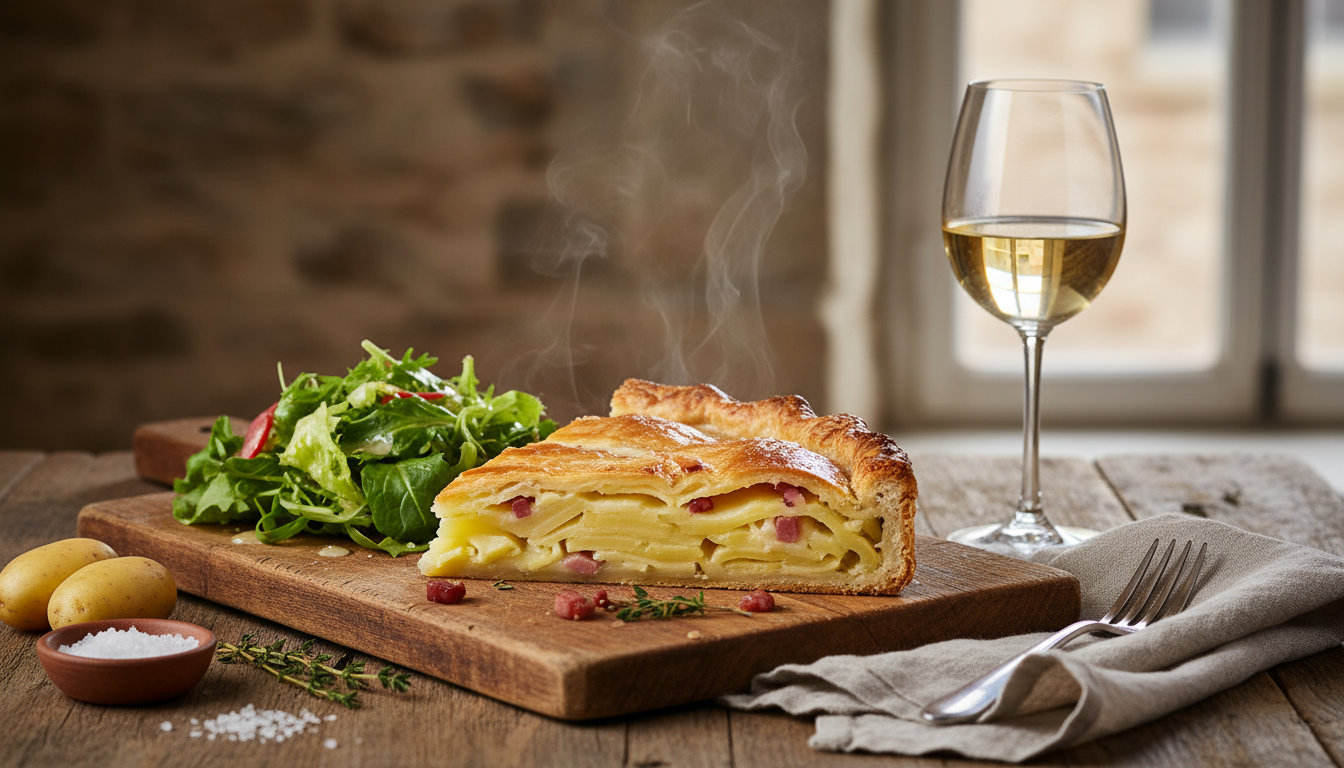 simplifiez vos repas avec la tourte rustique auvergnate, une recette savoureuse qui éveille les papilles dès la première bouchée, sans complexité.