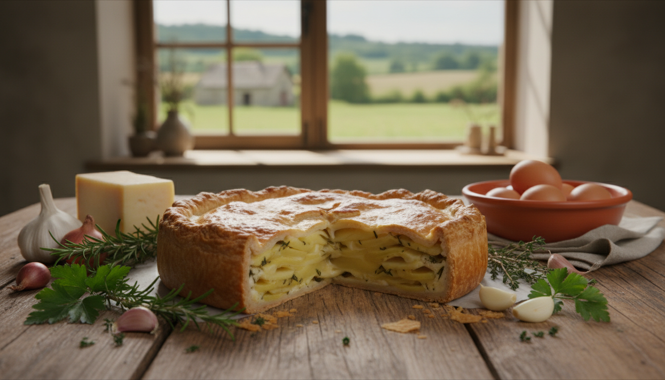découvrez la tourte rustique auvergnate, une recette simple et savoureuse qui éveille les papilles dès la première bouchée. parfaite pour ceux qui aiment les plats authentiques et faciles à réaliser.