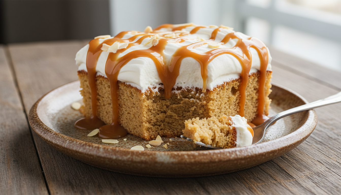 découvrez le trilèçe, ce gâteau moelleux aux trois laits et caramel qui fait sensation sur tiktok. une douceur irrésistible à ne pas manquer !