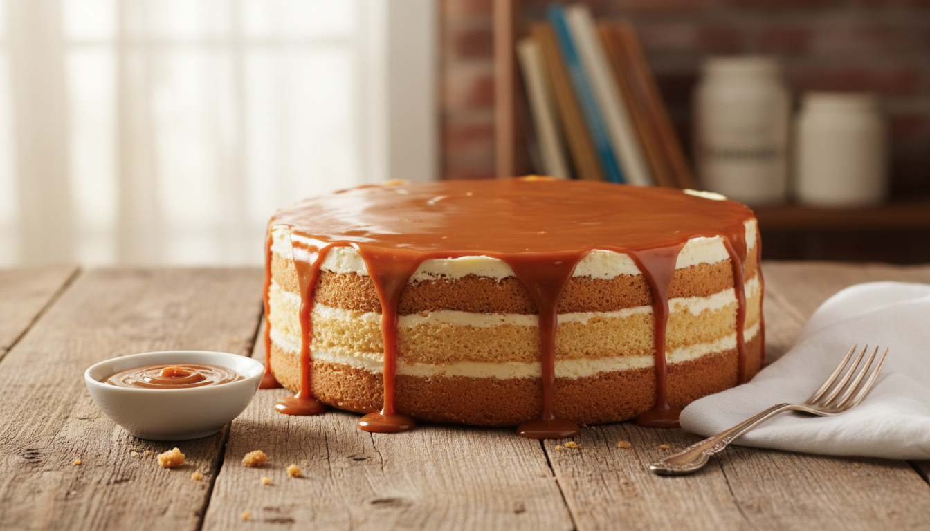 découvrez le trilèçe, ce délicieux gâteau moelleux aux trois laits et caramel, qui fait sensation sur tiktok. une recette irrésistible à tester absolument !
