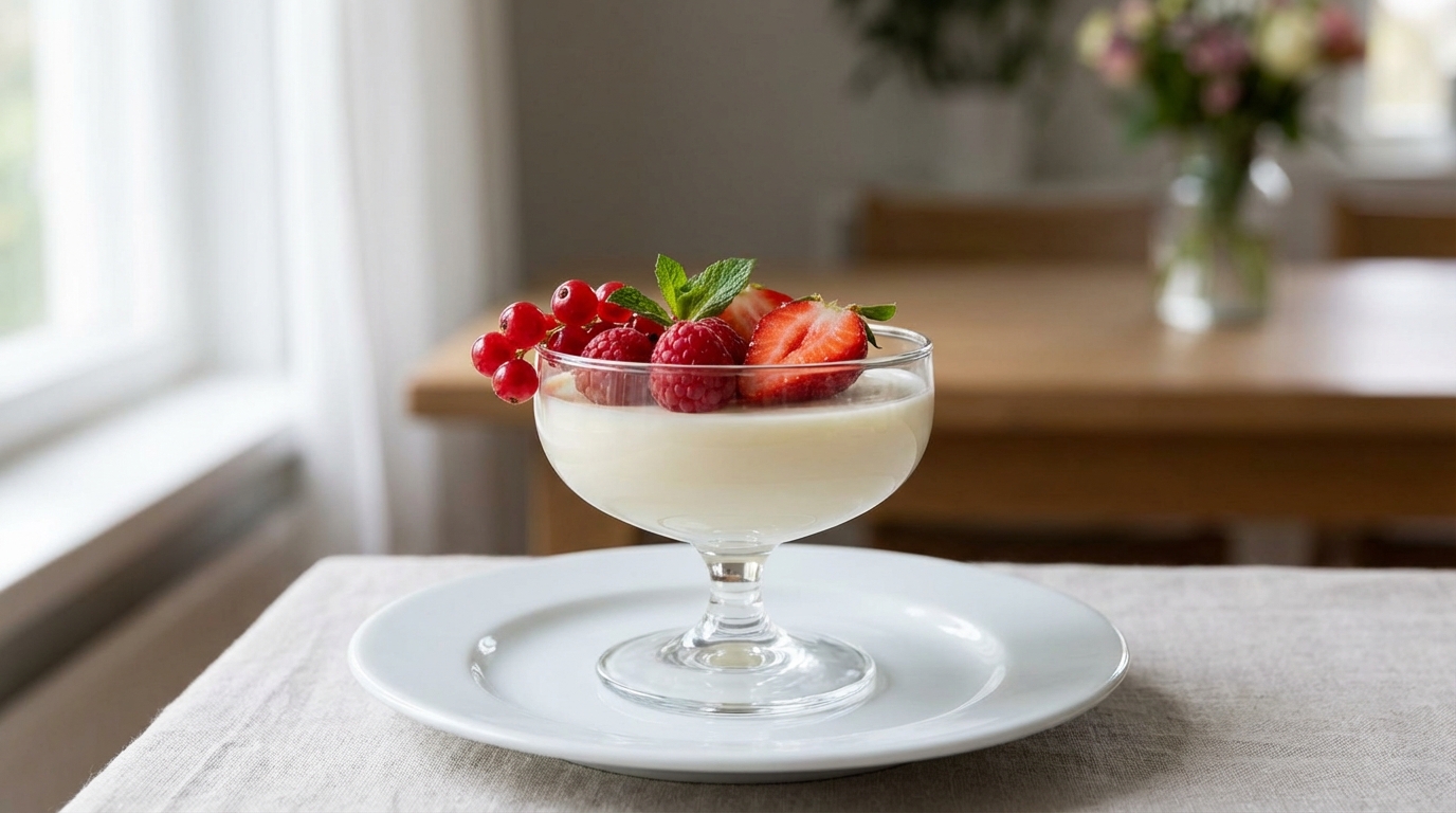 découvrez notre recette de panna cotta légère aux fruits rouges, une douceur élégante et gourmande parfaite pour impressionner vos beaux-parents lors de vos repas.