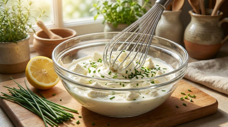 savourez un pavé de cabillaud doré accompagné d’épinards sautés à l’ail et d’une onctueuse crème de fromage frais, pour un plat gourmand et équilibré.