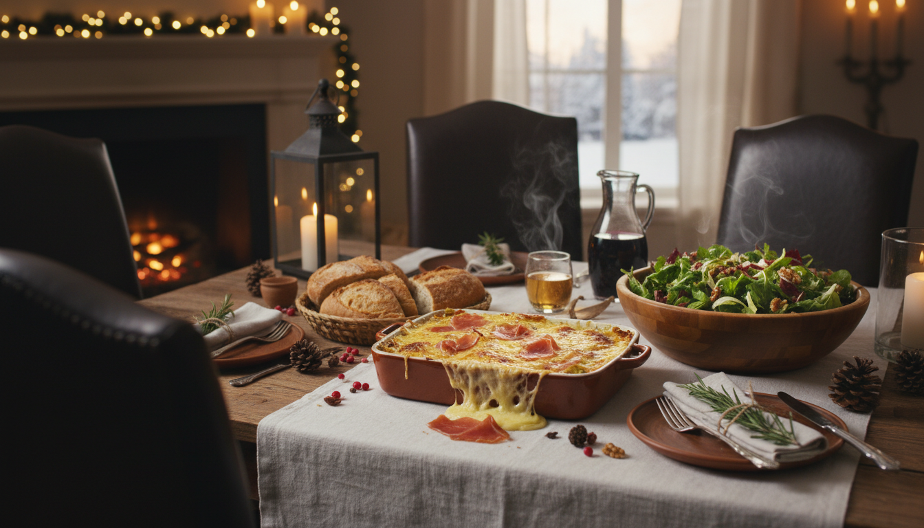 découvrez la recette gourmande des poireaux gratinés au jambon serrano et comté, un plat réconfortant parfait pour sublimer vos soirées d’hiver.