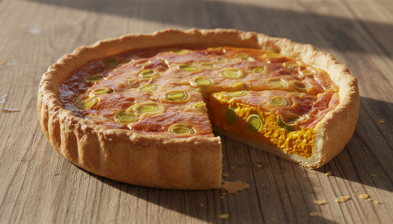 découvrez la quiche butternut-poireau, une recette savoureuse alliant fondant et croustillant, parfaite pour un repas végétarien qui fait oublier la viande.