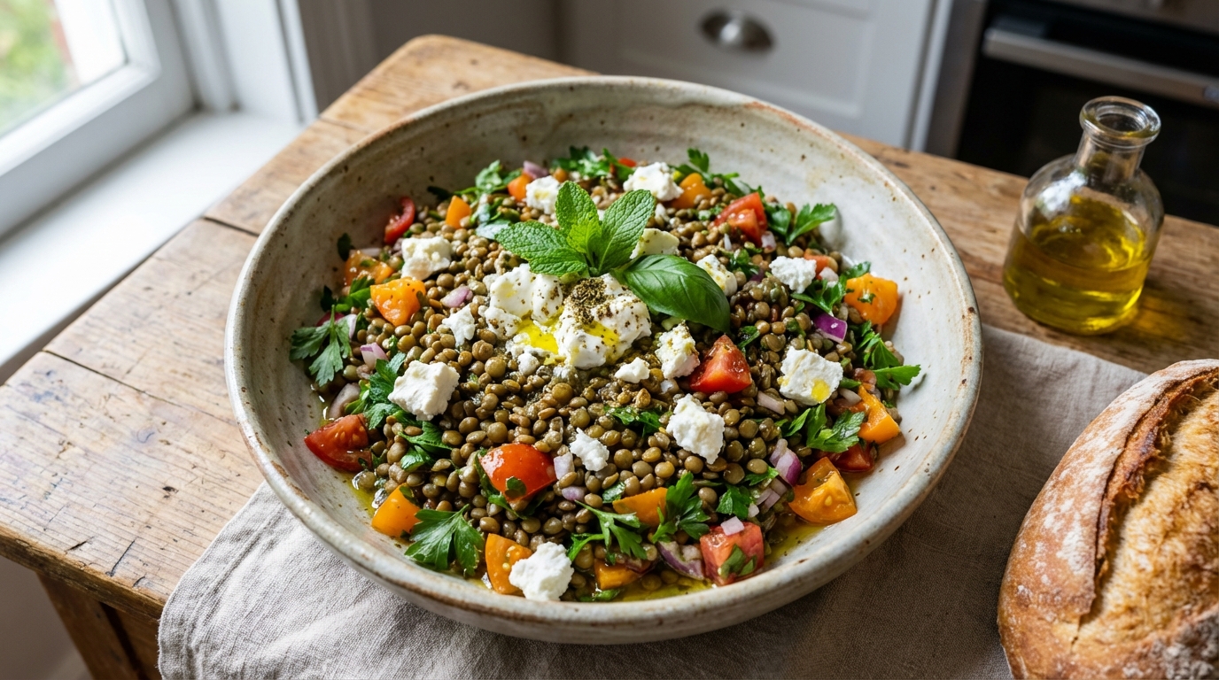 découvrez notre recette de salade de lentilles et fromage, une alliance gourmande qui ravira vos papilles avec des saveurs authentiques et équilibrées.