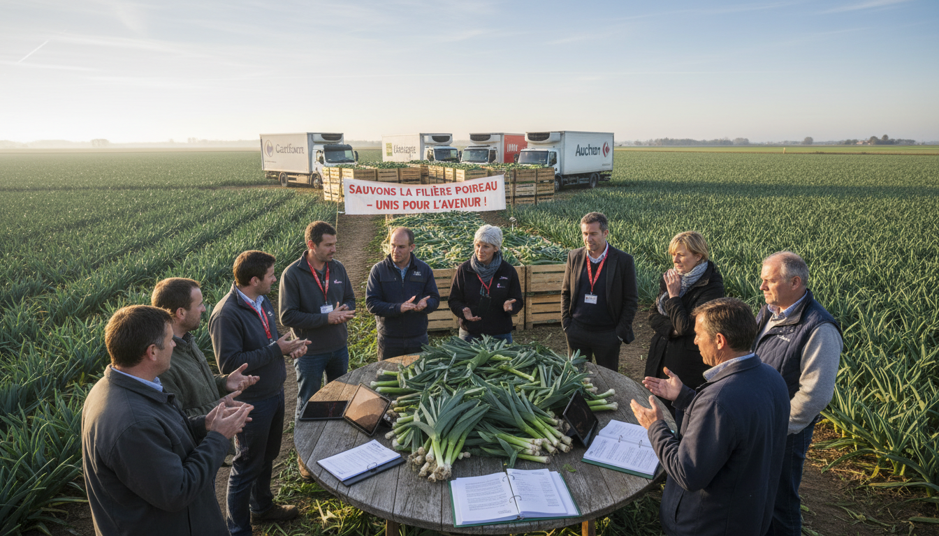 face à la surproduction de poireaux en france, les grandes enseignes lancent un appel inédit pour soutenir et préserver la filière agricole locale.
