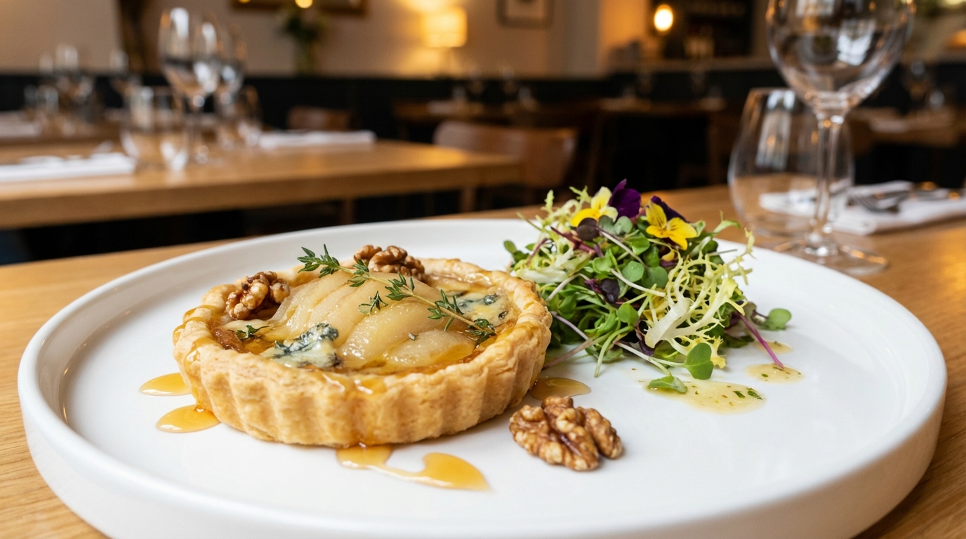 découvrez notre recette facile et raffinée de tarte gourmande aux poires et roquefort, parfaite pour allier douceur et caractère dans un dessert original et savoureux.