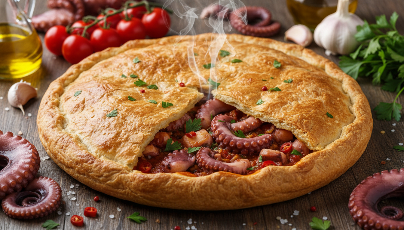 découvrez la recette authentique de la tielle sétoise, une tourte savoureuse aux poulpes aux racines italiennes, pour un voyage gourmand entre mer et méditerranée.