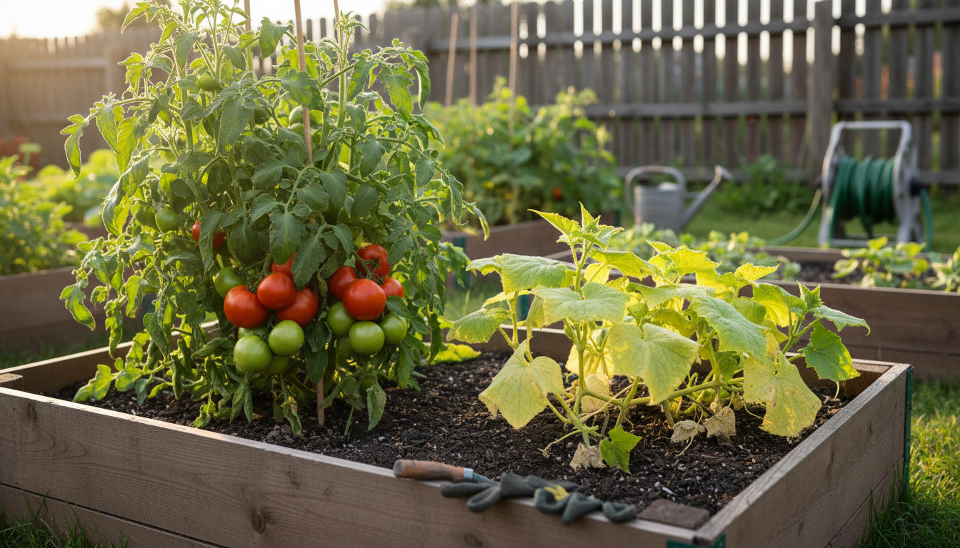 découvrez pourquoi il est déconseillé de cultiver les tomates et les concombres côte à côte dans votre potager pour éviter les maladies et optimiser la croissance de vos légumes.