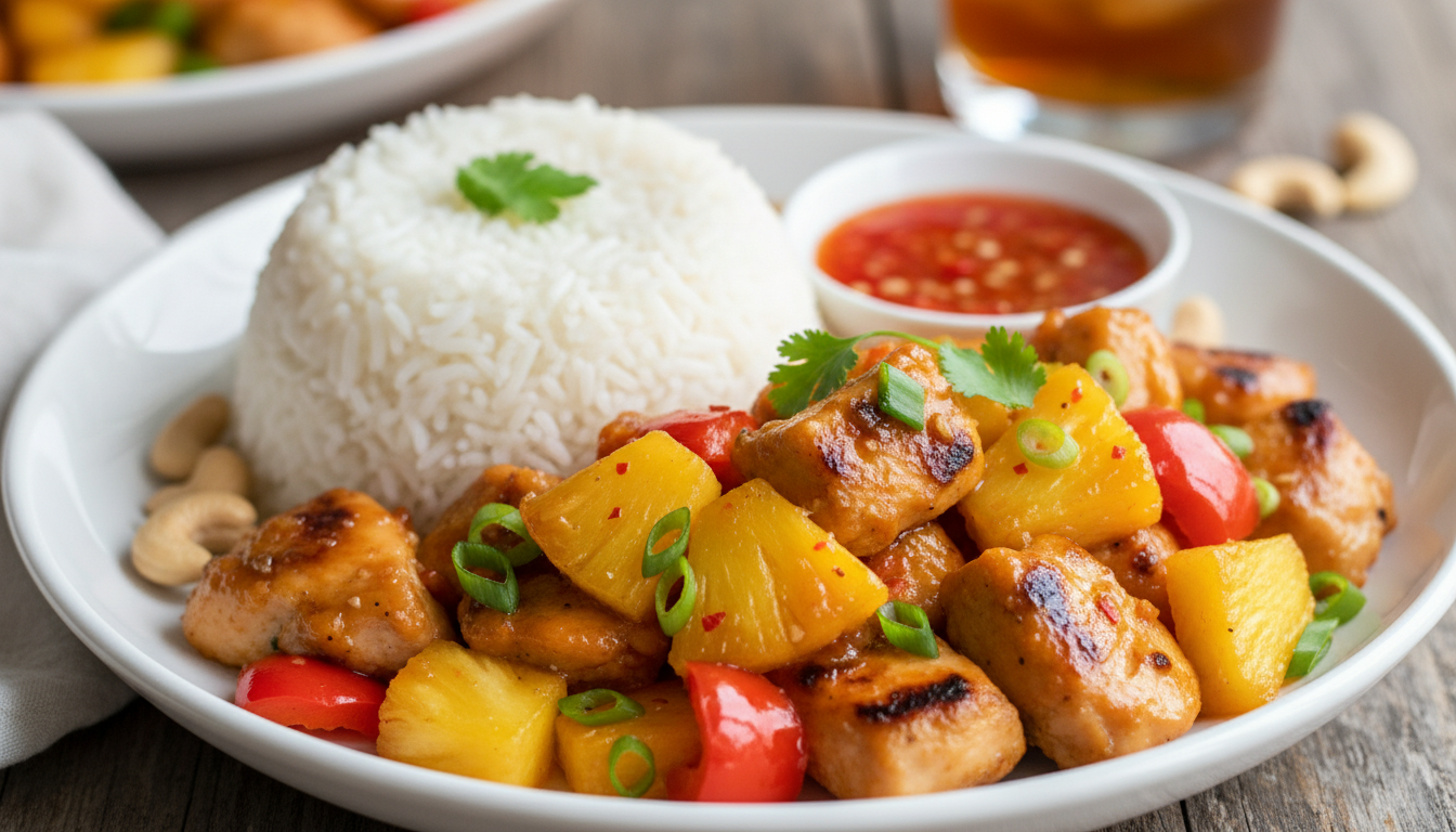 découvrez une recette simple et rapide pour un dîner gourmand : poulet à l’ananas avec seulement trois ingrédients et une poêle. parfait pour un repas savoureux en un tour de main !