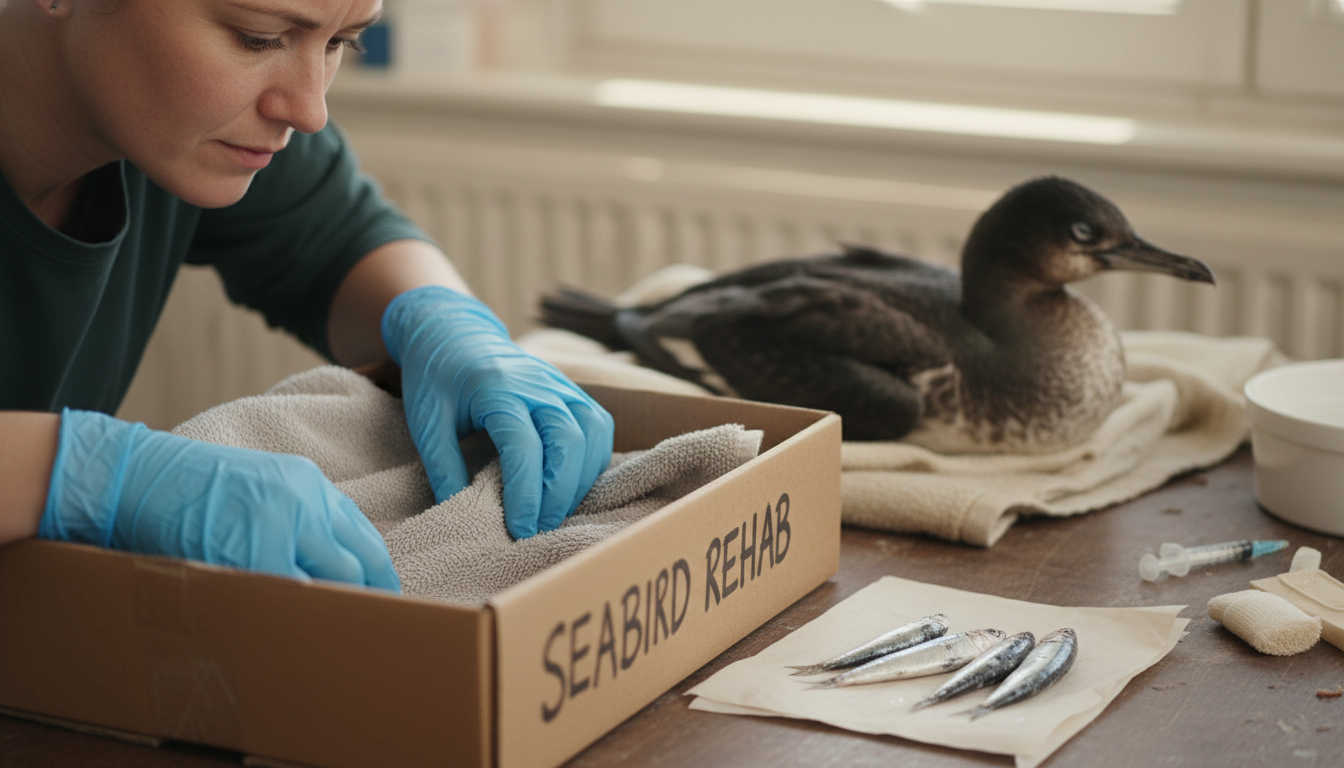 un oiseau marin, désorienté par la tempête nils, a été retrouvé à 350 km des côtes, près d’albi, illustrant les impacts des conditions météorologiques extrêmes sur la faune sauvage.