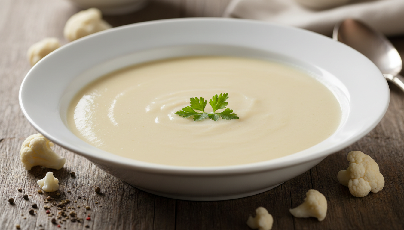 découvrez le velouté dubarry au chou-fleur, une soupe française onctueuse qui transforme ce légume humble en une délicate symphonie de saveurs, parfaite pour réchauffer vos repas avec élégance.