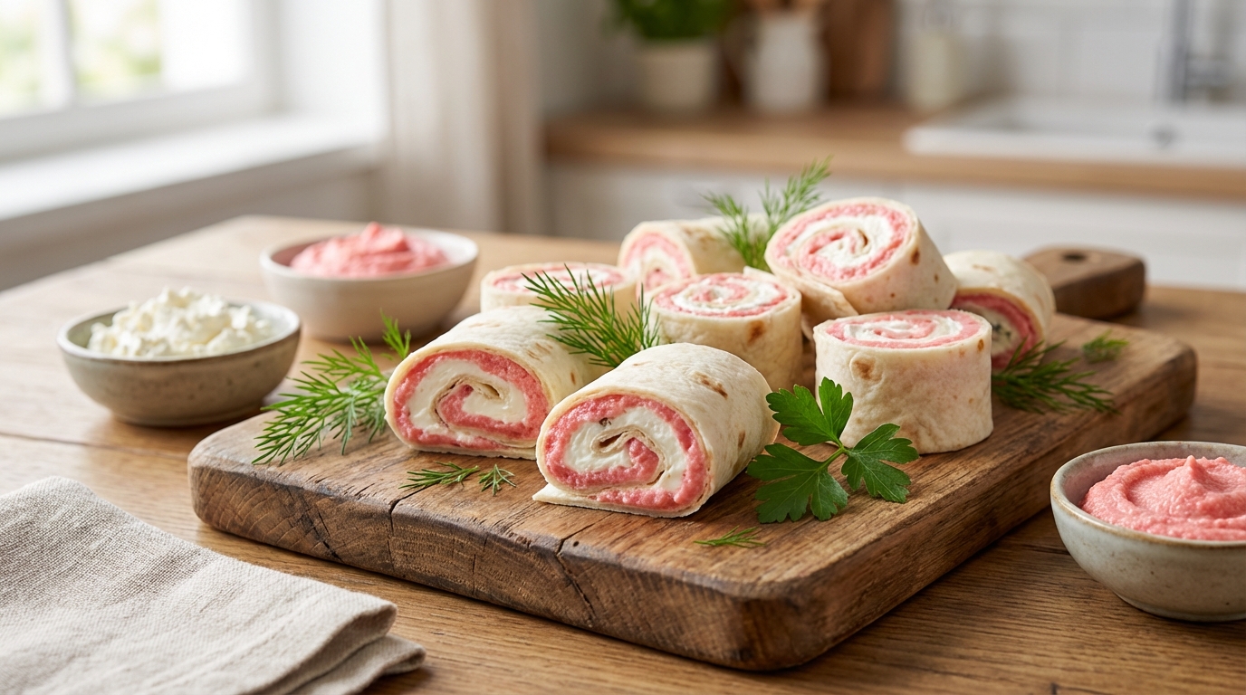 découvrez notre recette simple et gourmande de wraps apéritifs au fromage frais et tarama, parfaits pour un apéritif réussi et convivial.