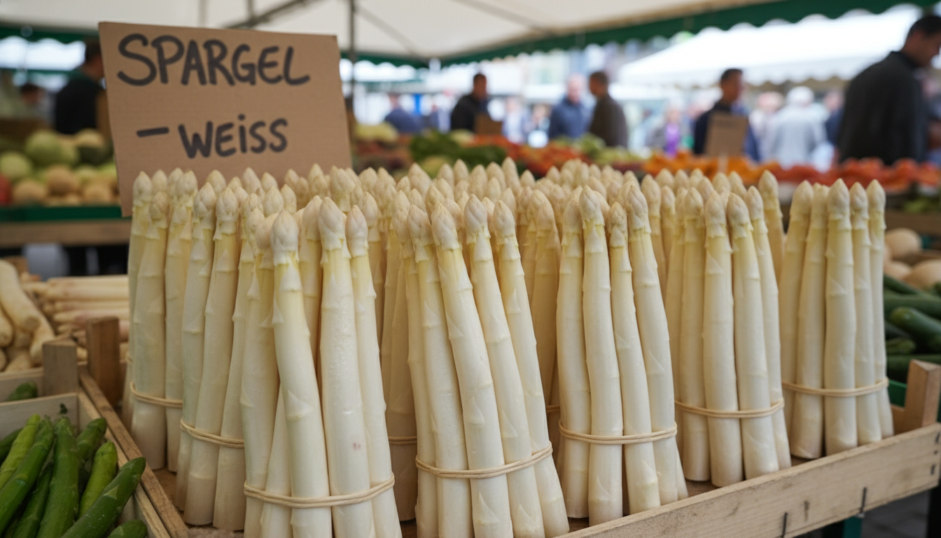 découvrez un conseil simple pour choisir des asperges blanches uniformes, fraîches et savoureuses lors de votre visite au marché.