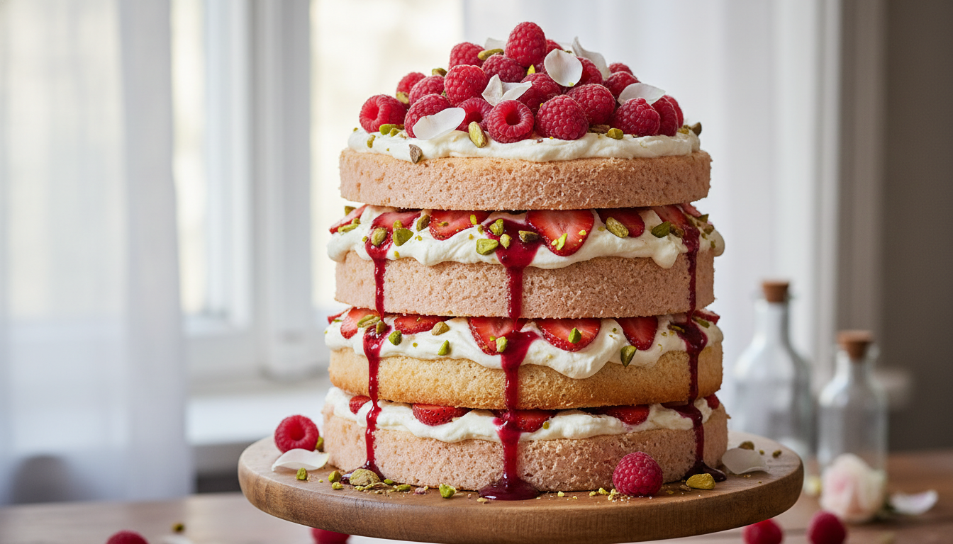 découvrez ce fraisier de pâques généreux et parfumé, alliant couches moelleuses et crème gourmande pour une explosion de douceur en bouche. parfait pour célébrer les fêtes avec gourmandise.