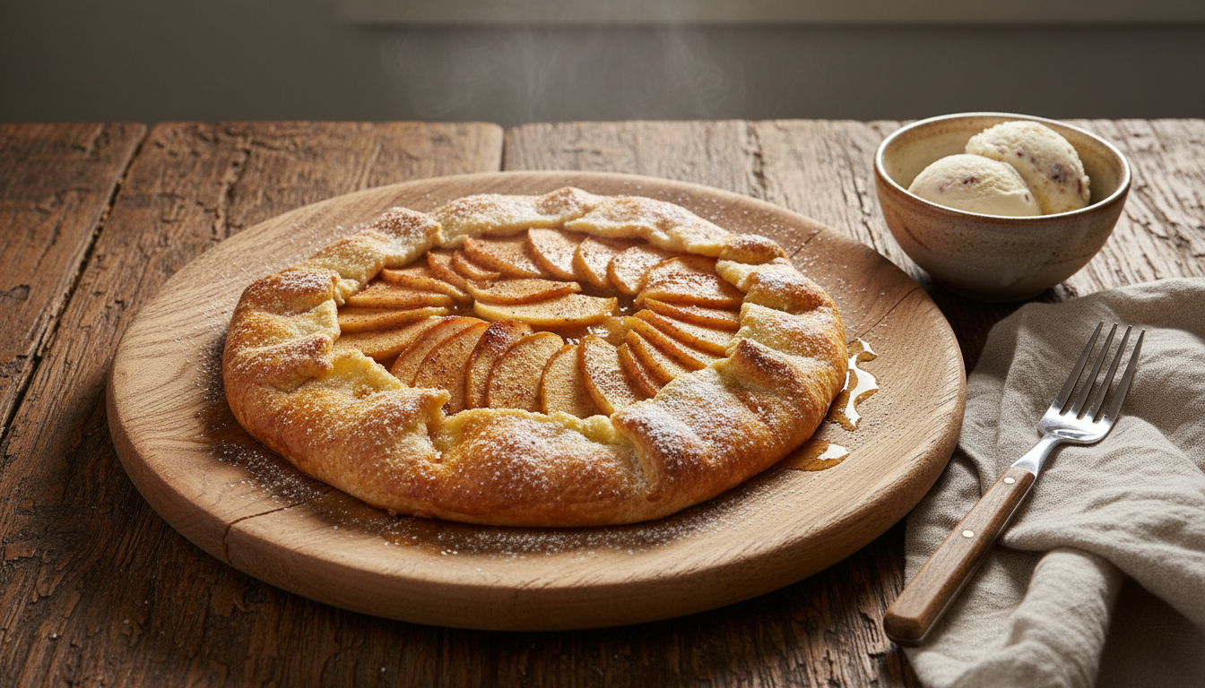 découvrez une galette aux pommes au cœur fondant, une douceur irrésistible qui fait oublier la traditionnelle frangipane. parfaite pour vos envies de gourmandise fruitée et fondante.
